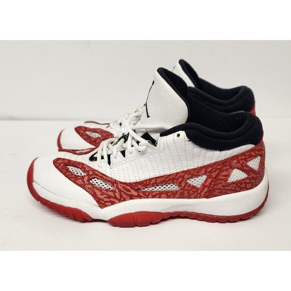 Nike Air Jordan 11 Retro Low White/Gym Red/Black Mens Size 5Y - Picture 2 of 8